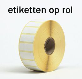 etiquettes sur rouleau