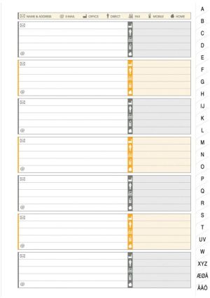 Oxford INTERNATIONAL Addressbook, ft A5, 144 bladzijden