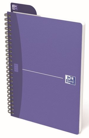Oxford Office Essentials cahier &agrave; reliure spirale, 100 pages, ft A5, quadrill&eacute; 5 mm, couleurs assorties