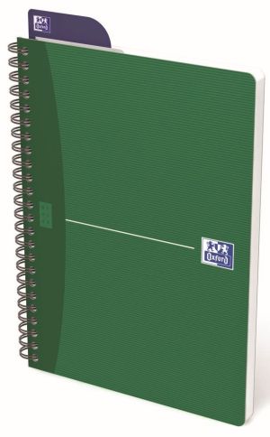 Oxford Office Essentials cahier &agrave; reliure spirale, 100 pages, ft A5, quadrill&eacute; 5 mm, couleurs assorties