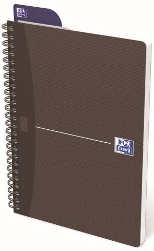 Oxford Office Essentials cahier &agrave; reliure spirale, 100 pages, ft A5, quadrill&eacute; 5 mm, couleurs assorties