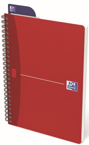 Oxford Office Essentials cahier &agrave; reliure spirale, 100 pages, ft A5, quadrill&eacute; 5 mm, couleurs assorties