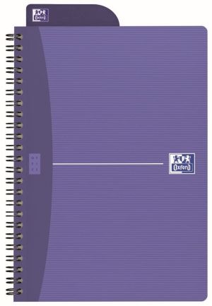 Oxford Office Essentials cahier &agrave; reliure spirale, 100 pages, ft A5, quadrill&eacute; 5 mm, couleurs assorties