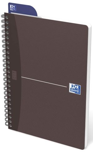Oxford Office Essentials cahier &agrave; reliure spirale, 180 pages, ft A5, quadrill&eacute; 5 mm, couleurs assorties