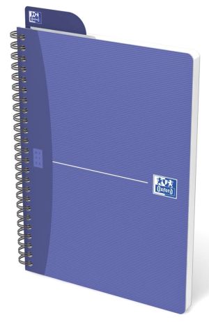 Oxford Office Essentials cahier &agrave; reliure spirale, 180 pages, ft A5, lign&eacute;, couleurs assorties