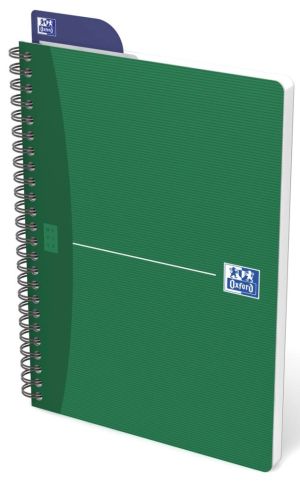 Oxford Office Essentials cahier &agrave; reliure spirale, 180 pages, ft A5, lign&eacute;, couleurs assorties