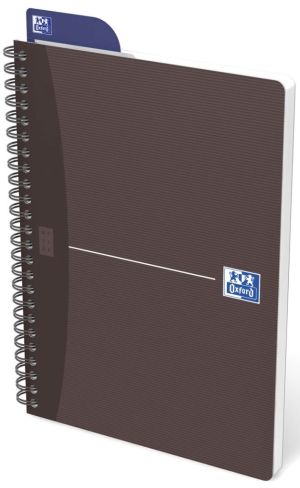Oxford Office Essentials cahier &agrave; reliure spirale, 180 pages, ft A5, lign&eacute;, couleurs assorties