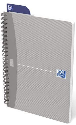 Oxford Office Essentials cahier &agrave; reliure spirale, 180 pages, ft A5, lign&eacute;, couleurs assorties