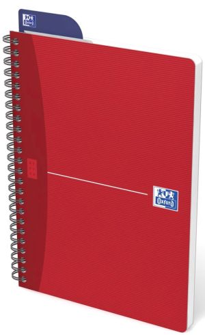 Oxford Office Essentials cahier &agrave; reliure spirale, 180 pages, ft A5, lign&eacute;, couleurs assorties