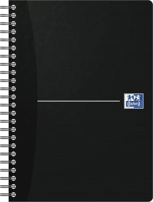 Oxford Office Essentials cahier &agrave; reliure spirale, 180 pages, ft A5, lign&eacute;, couleurs assorties