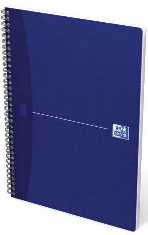 Oxford Office Essentials cahier &agrave; reliure spirale, 100 pages, ft A4, quadrill&eacute; 5 mm, couleurs assorties