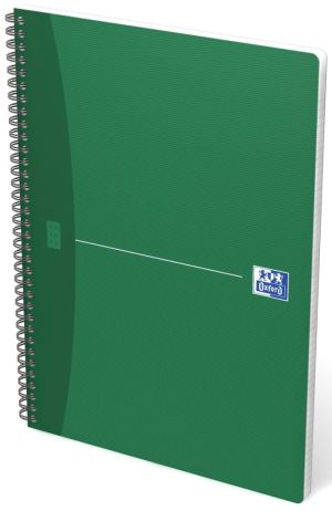 Oxford Office Essentials cahier &agrave; reliure spirale, 100 pages, ft A4, quadrill&eacute; 5 mm, couleurs assorties