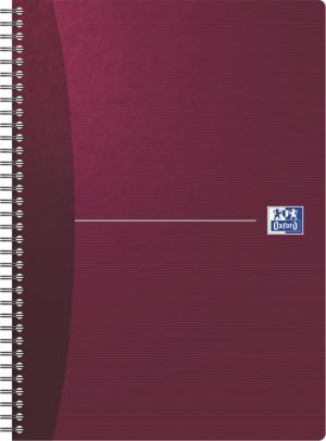 Oxford Office Essentials cahier &agrave; reliure spirale, 180 pages, ft A4, quadrill&eacute; 5 mm, couleurs assorties