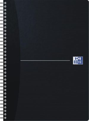 Oxford Office Essentials cahier &agrave; reliure spirale, 180 pages, ft A4, quadrill&eacute; 5 mm, couleurs assorties