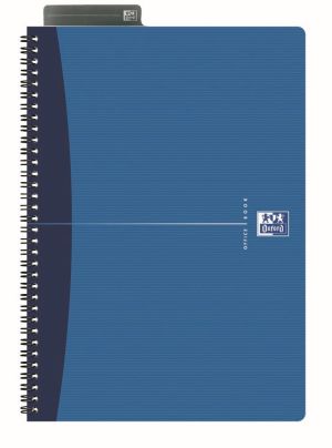Oxford Office Essentials cahier &agrave; reliure spirale, 180 pages, ft A4, lign&eacute;, couleurs assorties
