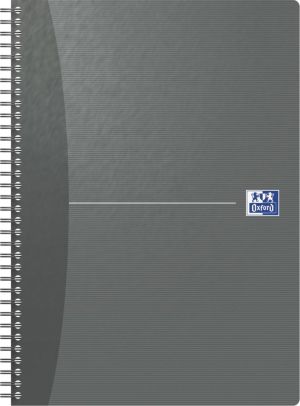 Oxford Office Essentials cahier &agrave; reliure spirale, 180 pages, ft A4, lign&eacute;, couleurs assorties