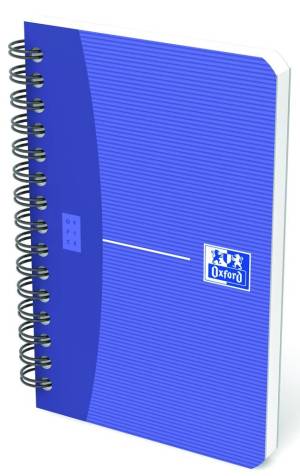 Oxford Office Essentials carnet de notes, 180 pages, ft 9 x 14 cm, quadrill&eacute; 5 mm, couleurs assorties
