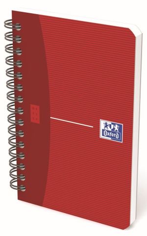 Oxford Office Essentials carnet de notes, 180 pages, ft 9 x 14 cm, quadrill&eacute; 5 mm, couleurs assorties
