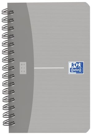 Oxford Office Essentials carnet de notes, 180 pages, ft 9 x 14 cm, quadrill&eacute; 5 mm, couleurs assorties