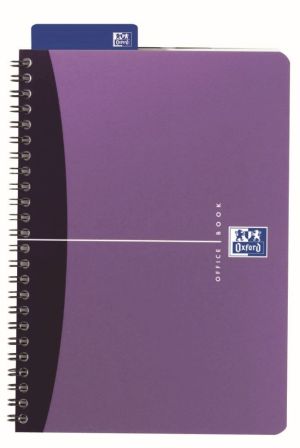 Oxford Office Urban Mix cahier &agrave; reliure spirale, 180 pages, ft A5, quadrill&eacute; 5 mm