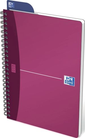 Oxford Office Urban Mix cahier &agrave; reliure spirale, 180 pages, ft A5, lign&eacute;