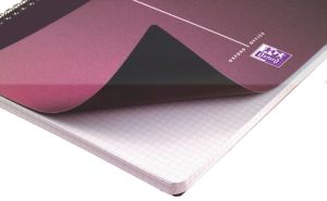 Oxford Office Urban Mix cahier &agrave; reliure spirale, 180 pages, ft A4, quadrill&eacute; 5 mm