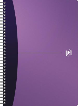 Oxford Office Urban Mix cahier &agrave; reliure spirale, 180 pages, ft A4, quadrill&eacute; 5 mm