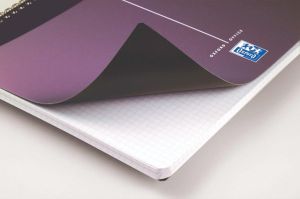 Oxford Office Urban Mix carnet de notes, 180 pages, ft 9 x 14 cm, quadrill&eacute; 5 mm, couleurs assorties