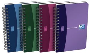 Oxford Office Urban Mix carnet de notes, 180 pages, ft 9 x 14 cm, quadrill&eacute; 5 mm, couleurs assorties