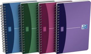 Oxford Office Urban Mix carnet de notes, 180 pages, ft 11 x 17 cm, quadrill&eacute; 5 mm, couleurs assorties