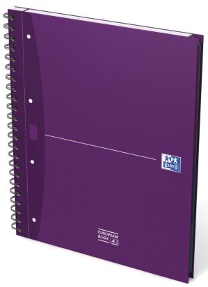 Oxford Office Essentials European Book, 240 bladzijden, ft A4+, geruit, geassorteerde kleuren