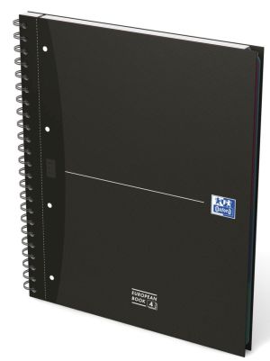 Oxford Office Essentials European Book, 240 bladzijden, ft A4+, geruit, geassorteerde kleuren