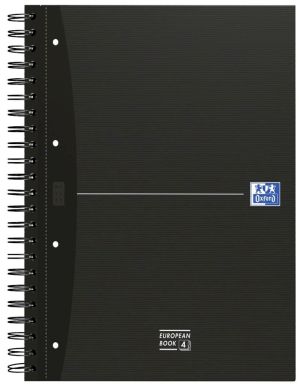 Oxford Office Essentials European Book, 240 bladzijden, ft A4+, gelijnd, geassorteerde kleuren