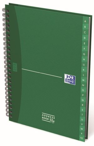 Oxford Office Essentials addressbook, 144 pages, ft A5, couleurs assorties