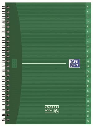 Oxford Office Essentials addressbook, 144 pages, ft A5, couleurs assorties