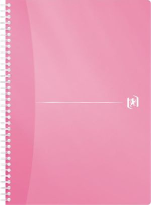 Oxford Office My Colours cahier &agrave; reliure spirale, 180 pages, ft A4, quadrill&eacute; 5 mm, couleurs assorties