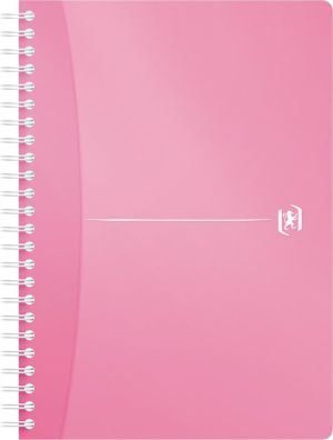 Oxford Office My Colours cahier &agrave; reliure spirale, 180 pages, ft A5, lign&eacute;, couleurs assorties