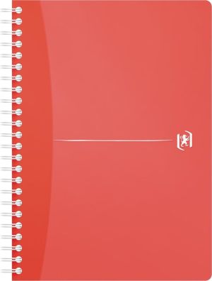 Oxford Office My Colours cahier &agrave; reliure spirale, 180 pages, ft A5, lign&eacute;, couleurs assorties