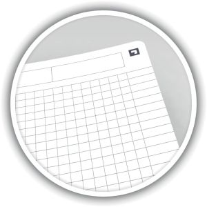 Oxford Office Essentials cahier &agrave; reliure spirale, 180 pages, ft A4, quadrill&eacute; 5 mm, noir