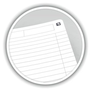 Oxford Office Essentials cahier &agrave; reliure spirale, 180 pages, ft A4, lign&eacute;, noir