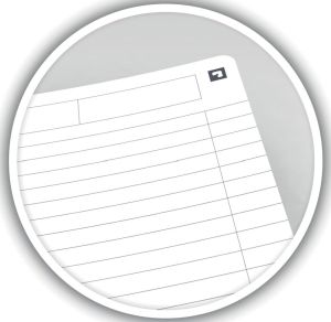 Oxford Office Essentials cahier &agrave; reliure spirale, 180 pages, ft A5, lign&eacute;, noir