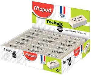Maped gum Technic 300, mini, wit