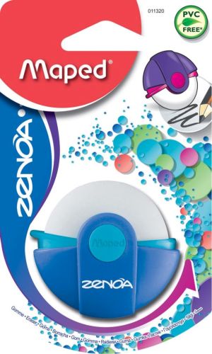 Maped gum Zenoa, geassorteerde kleuren, blister van 1 stuk