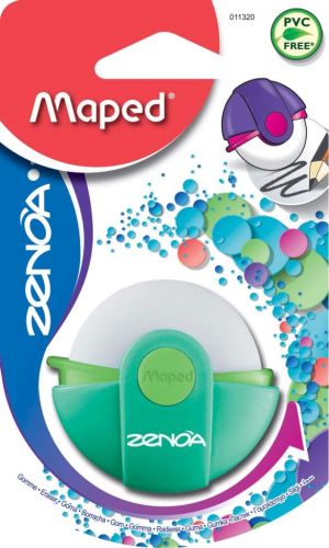 Maped gum Zenoa, geassorteerde kleuren, blister van 1 stuk