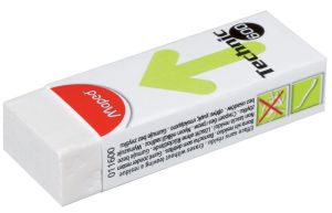 Maped gum Technic 600, wit, doos van 20 stuks