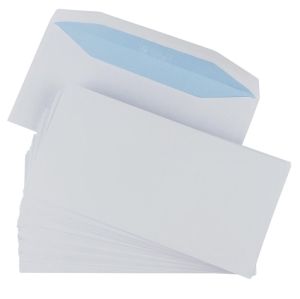 Gallery enveloppes, ft 114 x 229 mm, gomm&eacute;es, paquet de 50 pi&egrave;ces
