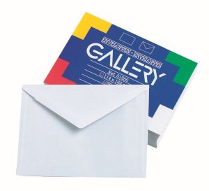 Gallery enveloppes, ft 114 x 162 mm, gomm&eacute;es, paquet de 50 pi&egrave;ces