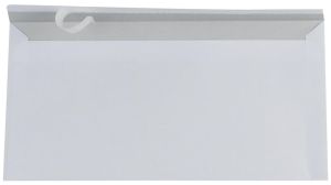 Gallery enveloppen ft 110 x 220 mm, stripsluiting, binnenzijde grijs, doos van 500 stuks