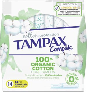 TAMPAX COTTON REGULAR X14