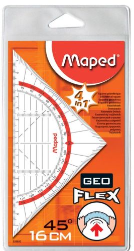Maped geodriehoek Geo-Flex, ft 16 cm, flexibel